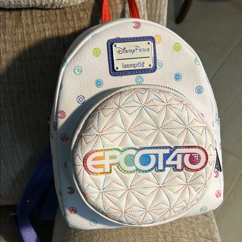 Disney EPCOT 40th Anniversary Backpack - White